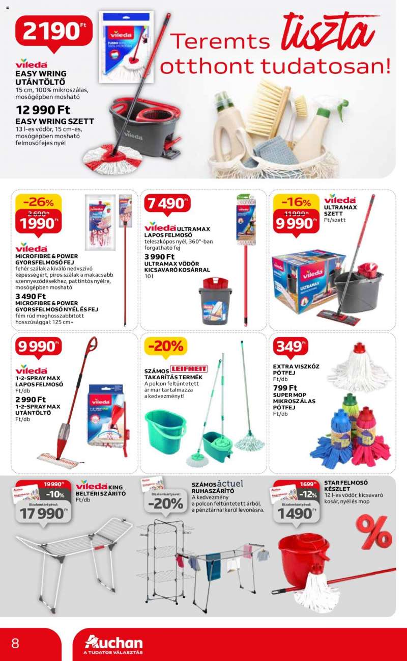 Auchan Hipermarket takarítás ajánlatok 8 oldal