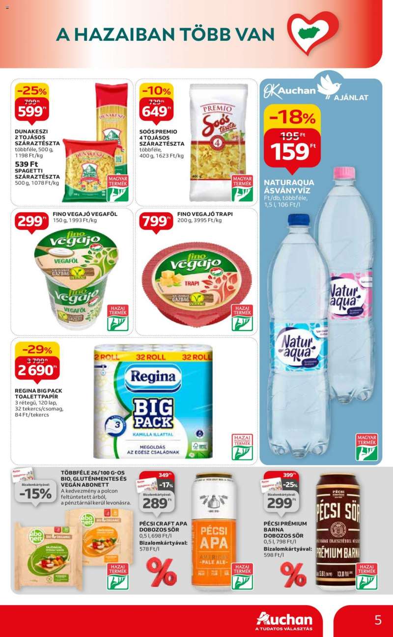 Auchan Hipermarket hazai és otthon ajánlatok 5 oldal