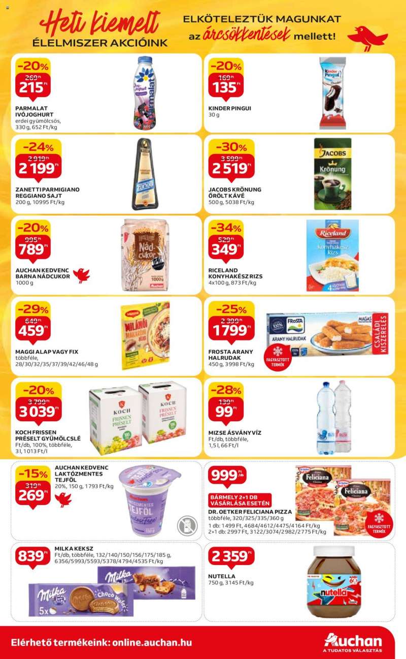 Auchan Szupermarket akciós újság 3 oldal