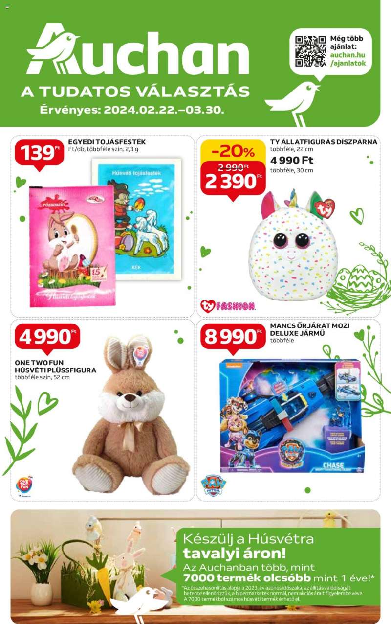 Auchan Hipermarket húsvéti nem élelmiszer ajánlatok 1 oldal
