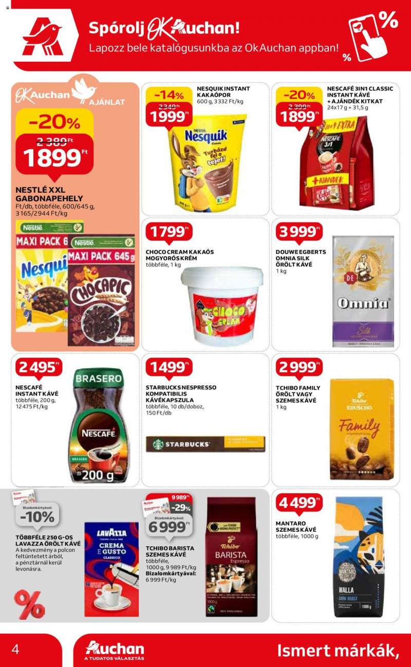 Auchan Hipermarket ismert márka ajánlatok 4 oldal