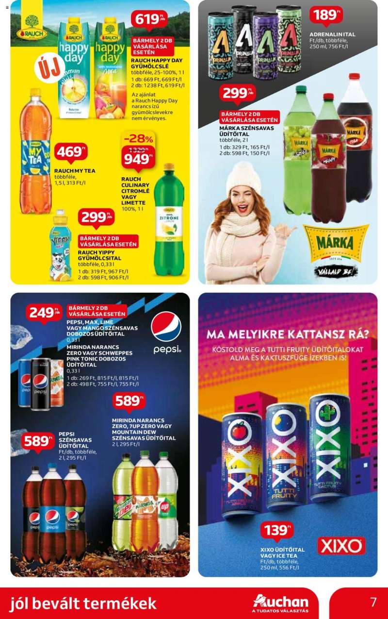 Auchan Hipermarket ismert márka ajánlatok 7 oldal