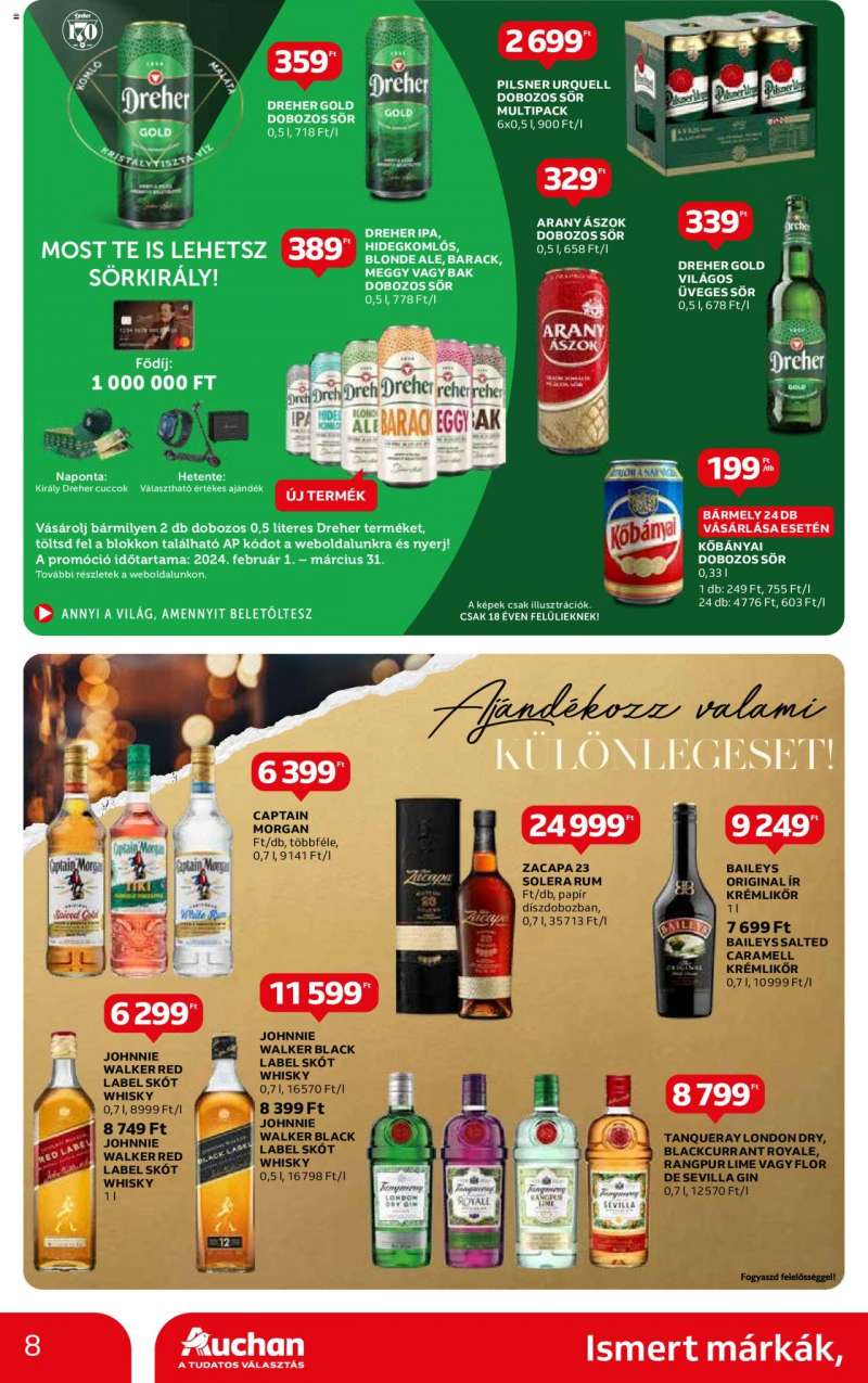 Auchan Hipermarket ismert márka ajánlatok 8 oldal