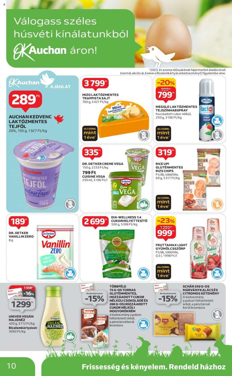 Auchan Hipermarket húsvéti élelmiszer ajánlatok 10 oldal