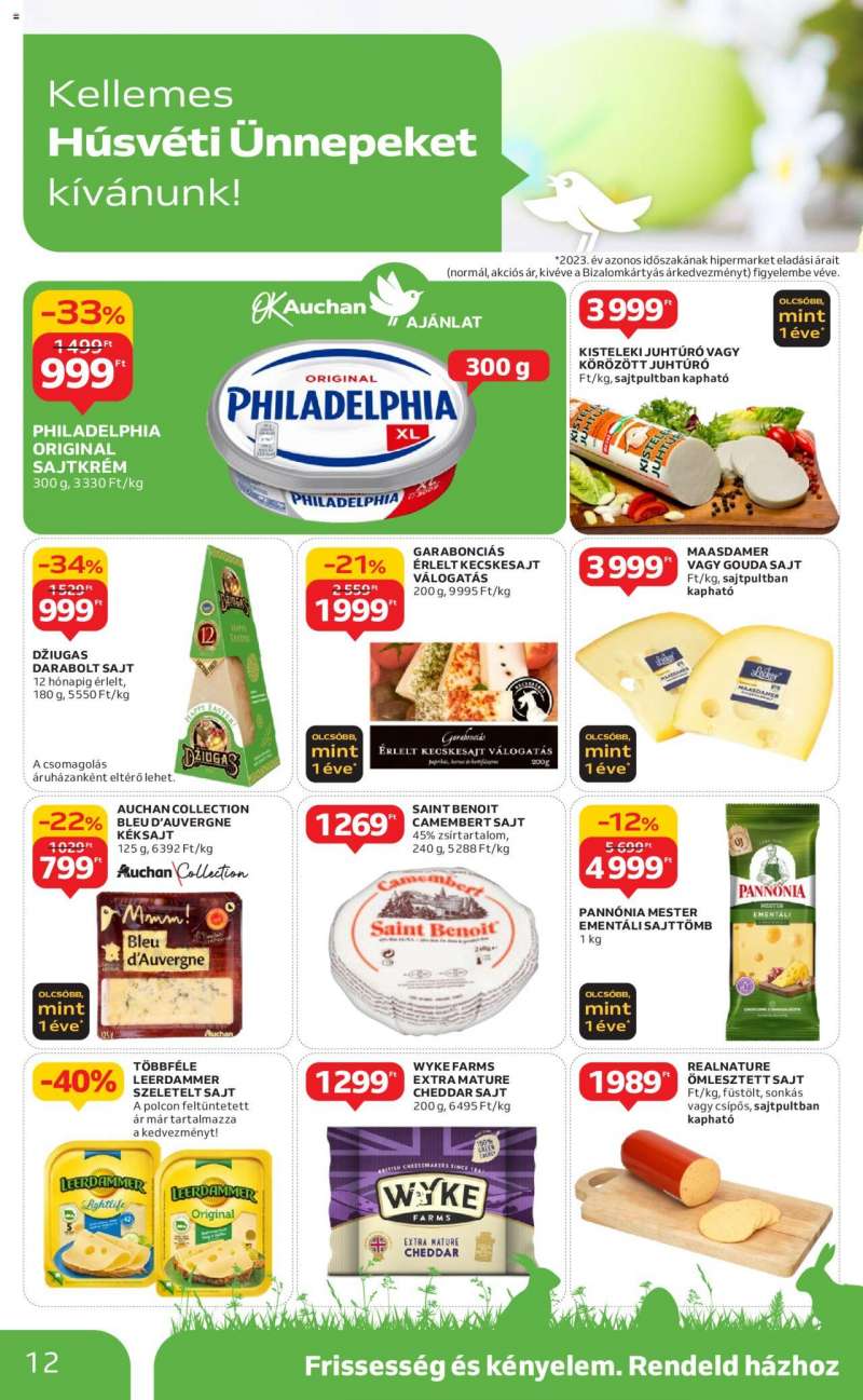 Auchan Hipermarket húsvéti élelmiszer ajánlatok 12 oldal