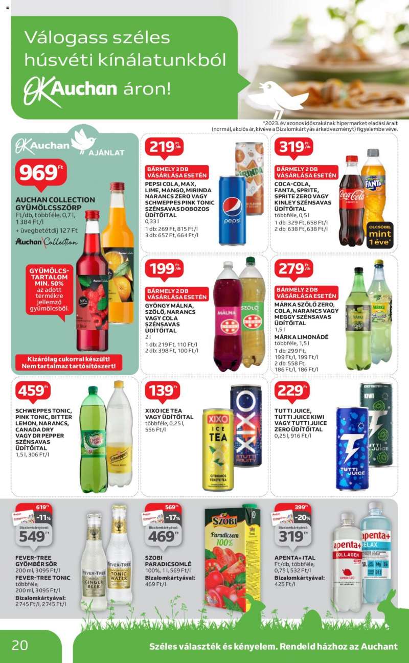 Auchan Hipermarket húsvéti élelmiszer ajánlatok 20 oldal