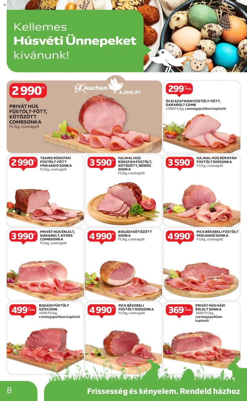Auchan Hipermarket húsvéti élelmiszer ajánlatok 8 oldal