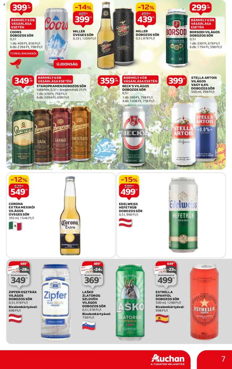 Auchan Hipermarket sör ajánlatok 7 oldal