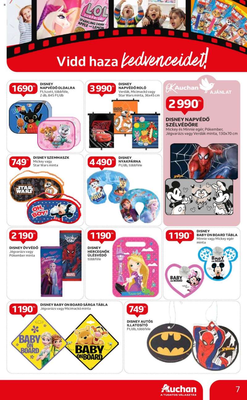 Auchan Hipermarket kedvenc karakterek ajánlatok 7 oldal