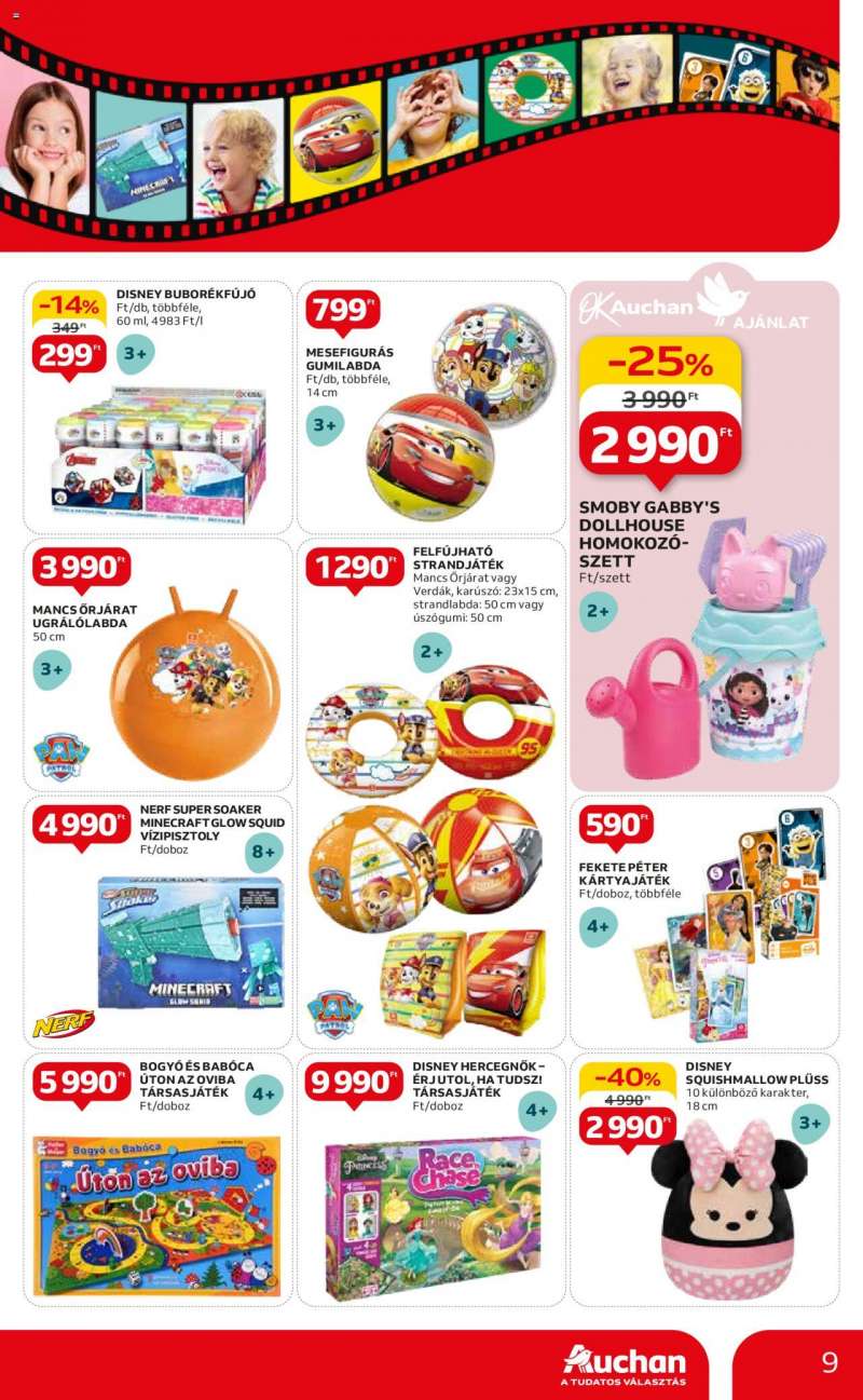 Auchan Hipermarket kedvenc karakterek ajánlatok 9 oldal