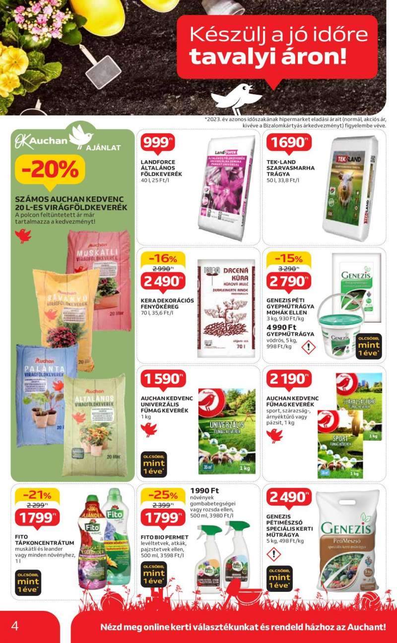 Auchan Hipermarket kerti ajánlatok 4 oldal