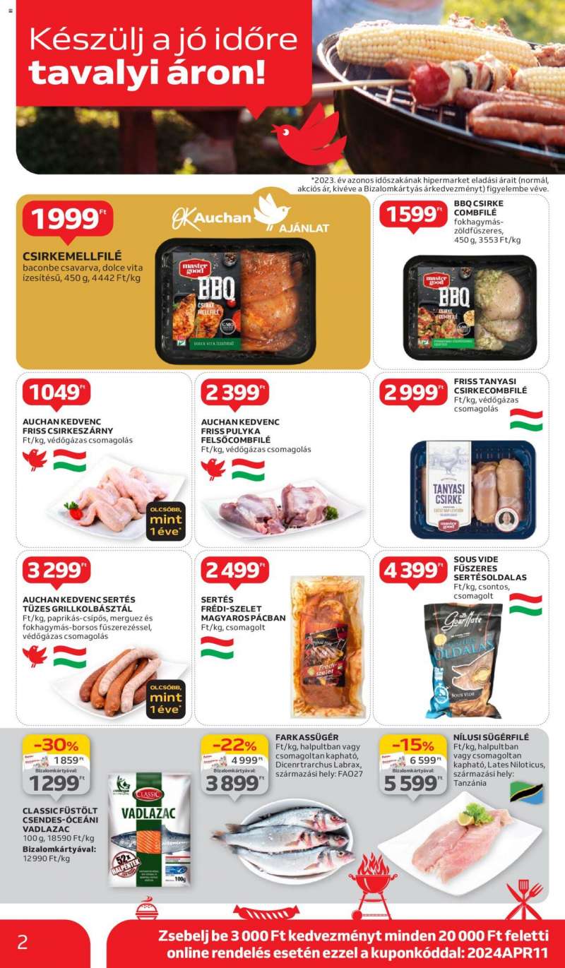 Auchan Hipermarket grill ajánlatok 2 oldal