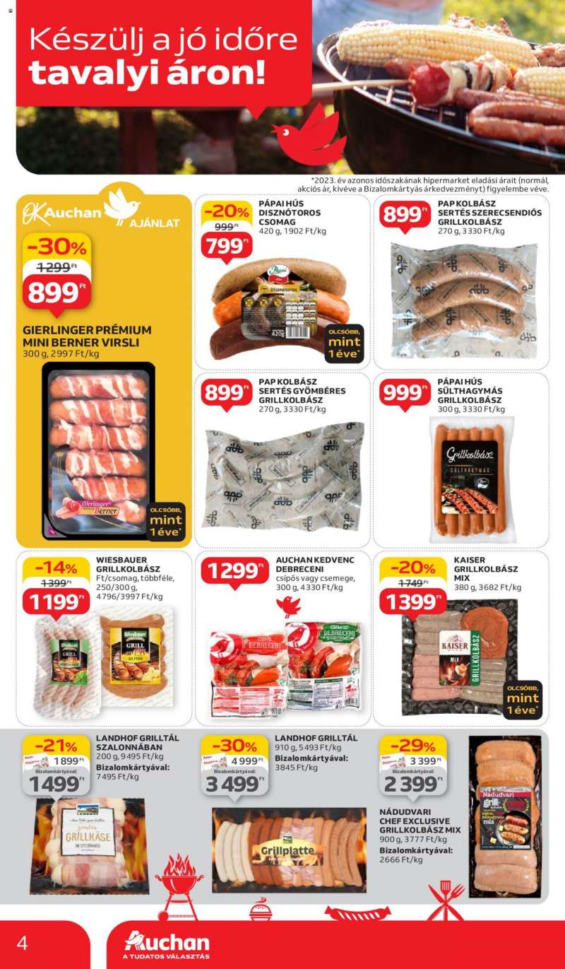 Auchan Hipermarket grill ajánlatok 4 oldal