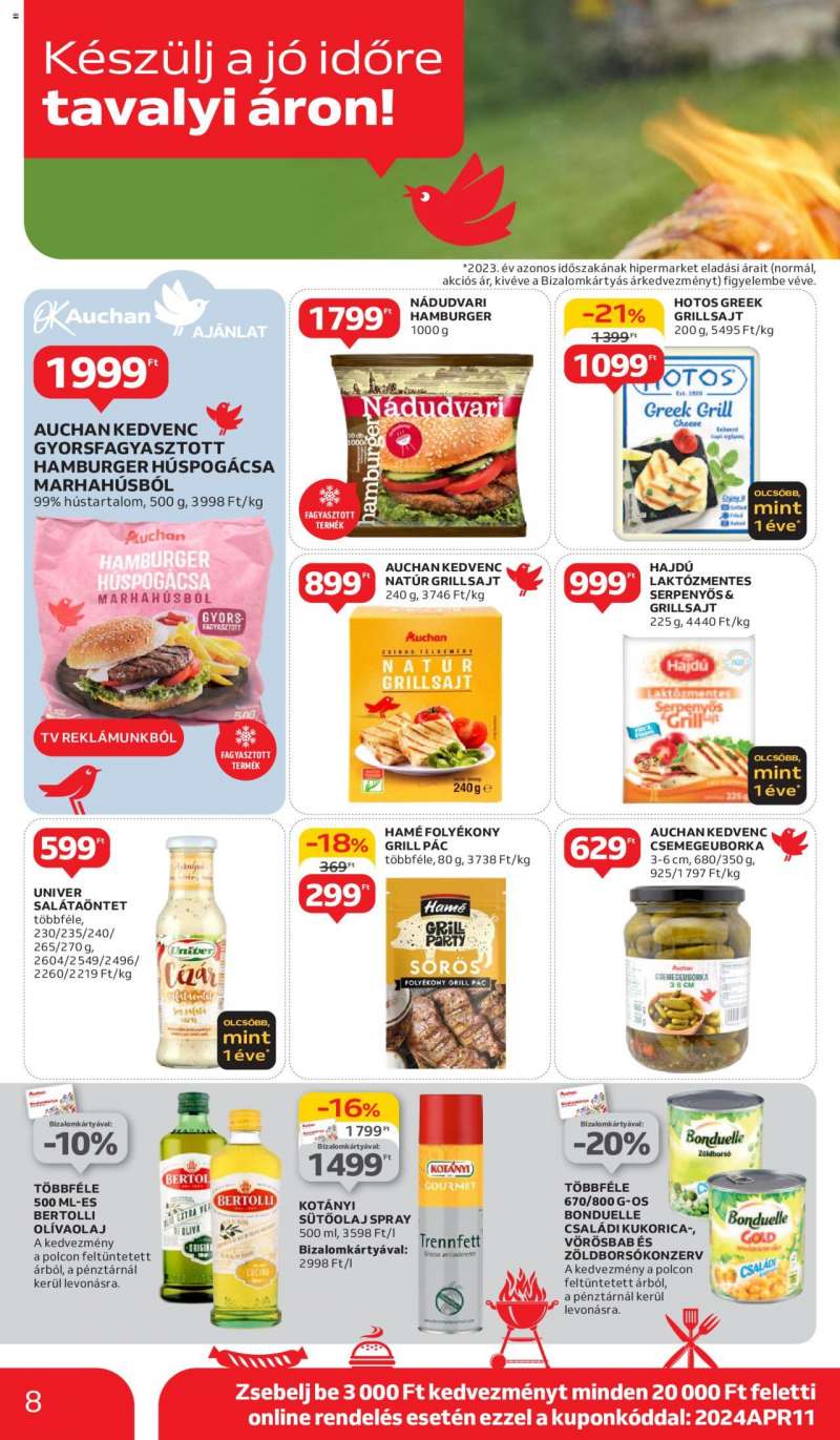 Auchan Hipermarket grill ajánlatok 8 oldal