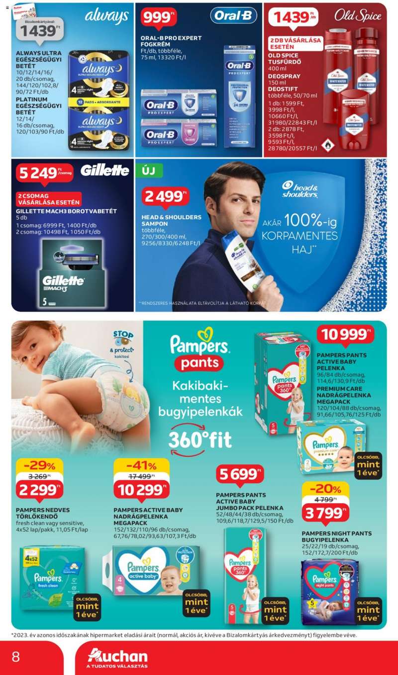 Auchan Hipermarket tavaszi vegyes ajánlatok 8 oldal