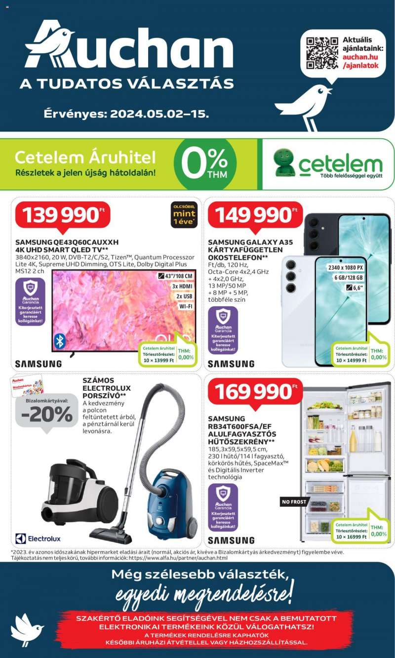 Auchan Hipermarket elektronikai ajánlatok 1 oldal