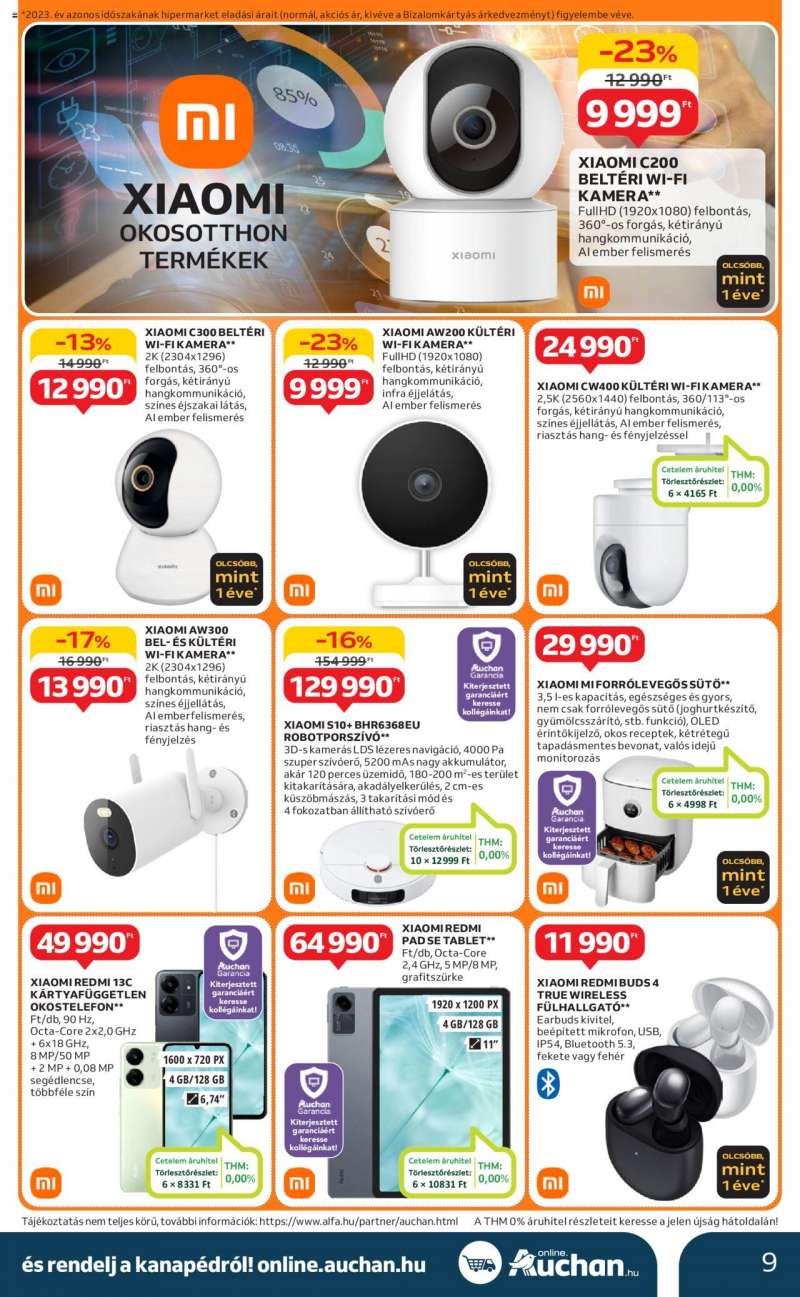 Auchan Hipermarket elektronikai ajánlatok 9 oldal