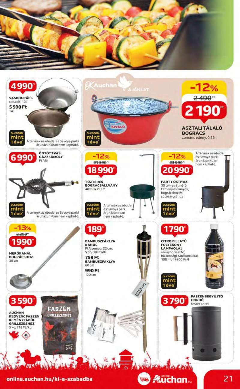 Auchan Hipermarket szabadidő ajánlatok 21 oldal