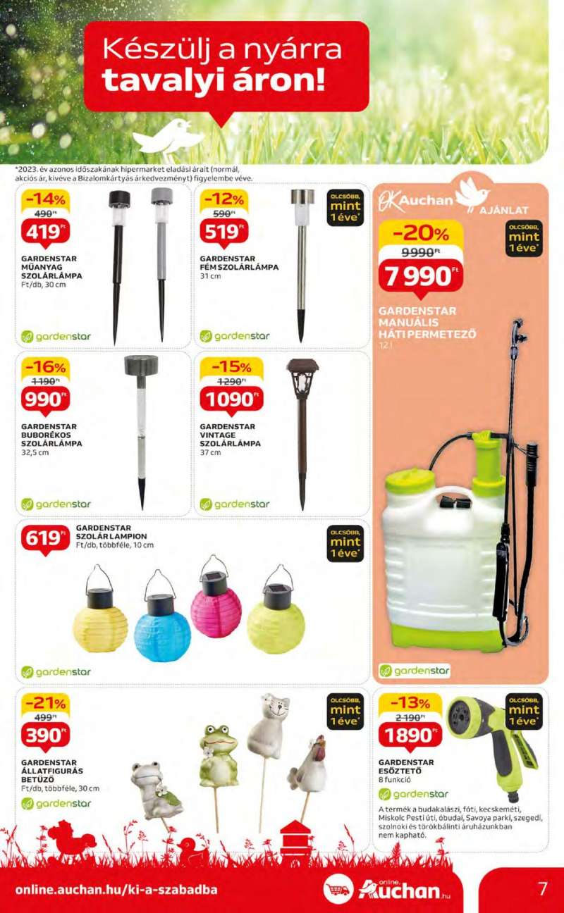 Auchan Hipermarket szabadidő ajánlatok 7 oldal