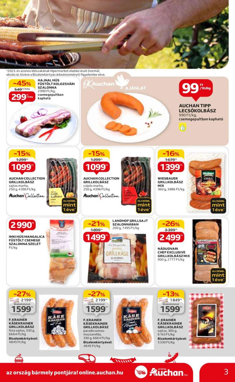 Auchan Hipermarket grill ajánlatok 3 oldal