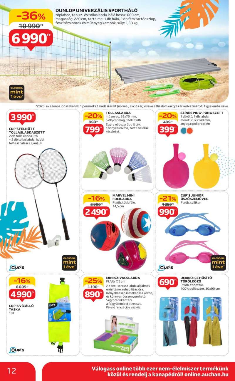 Auchan Hipermarket nyári ajánlatok 12 oldal