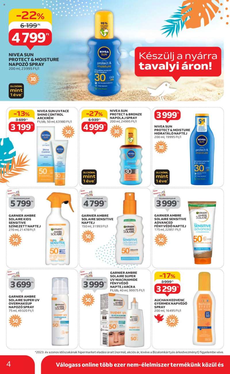 Auchan Hipermarket nyári ajánlatok 4 oldal