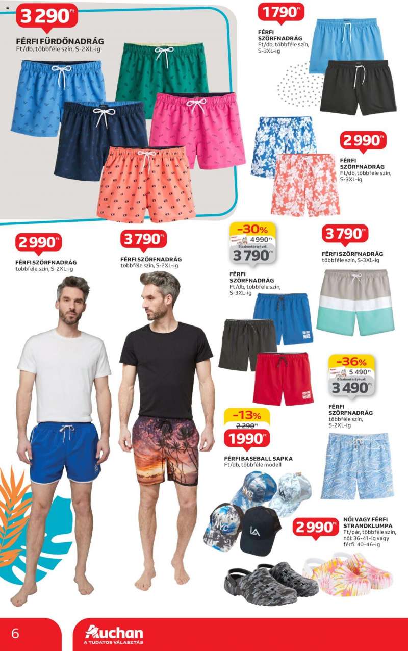 Auchan Hipermarket nyári textil ajánlatok 6 oldal