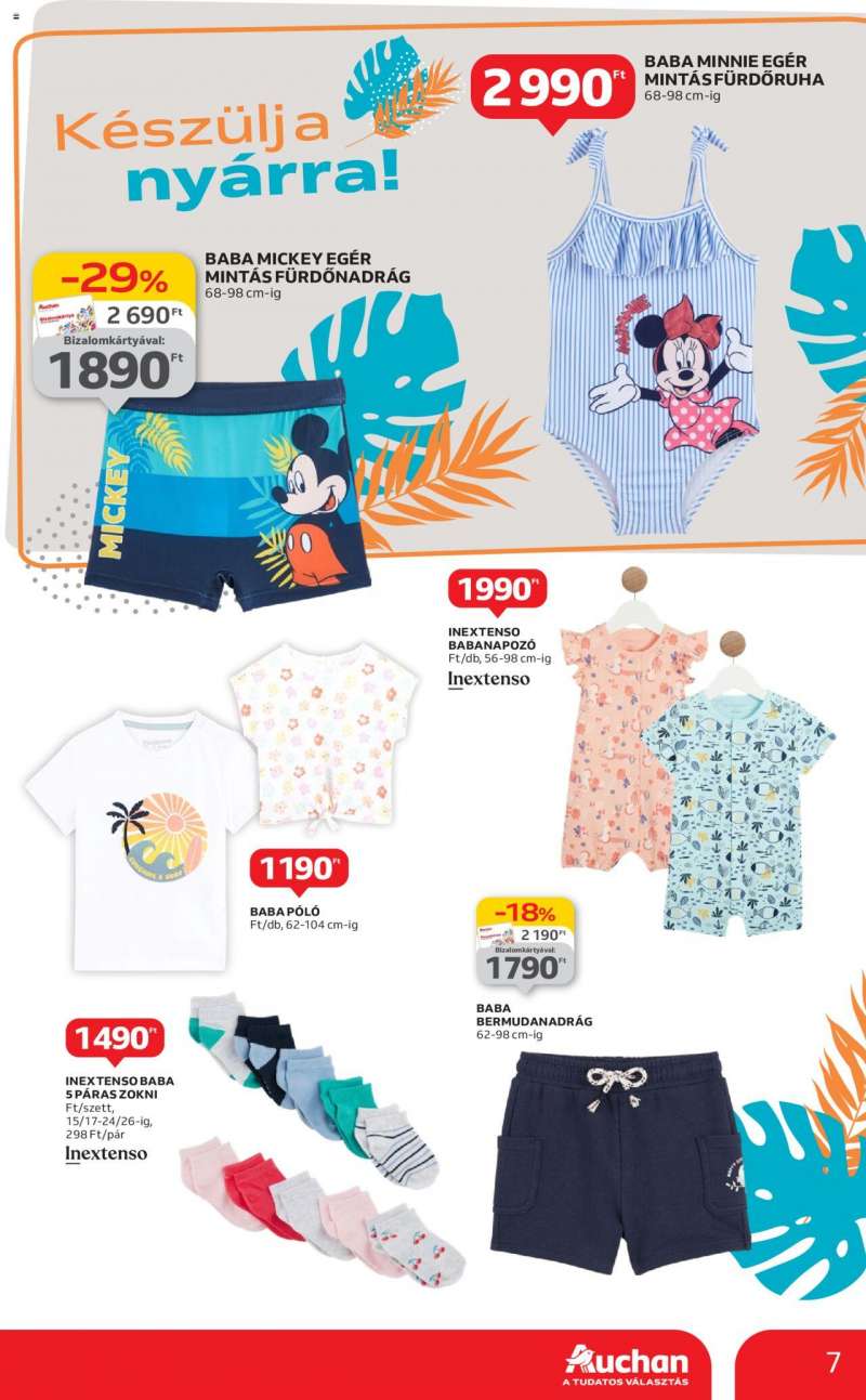 Auchan Hipermarket nyári textil ajánlatok 7 oldal