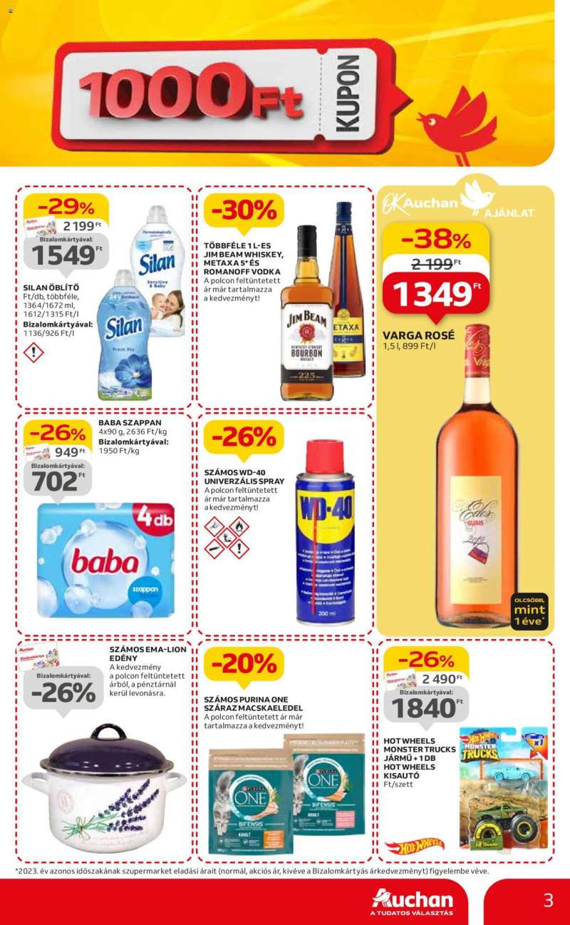 Auchan Szupermarket akciós újság 3 oldal