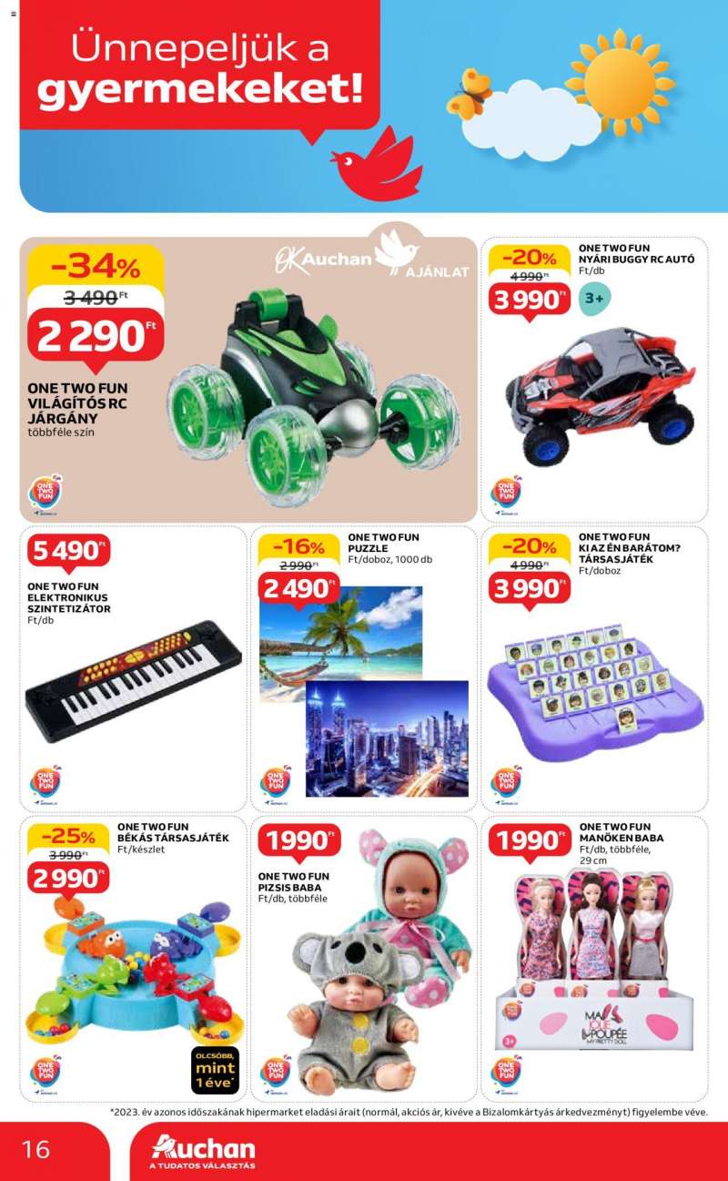 Auchan  Hipermarket gyereknapi ajánlatok 16 oldal