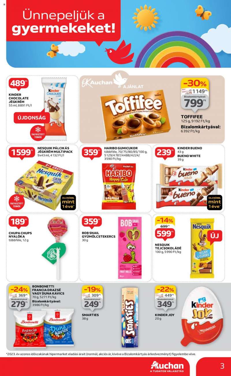Auchan  Hipermarket gyereknapi ajánlatok 3 oldal