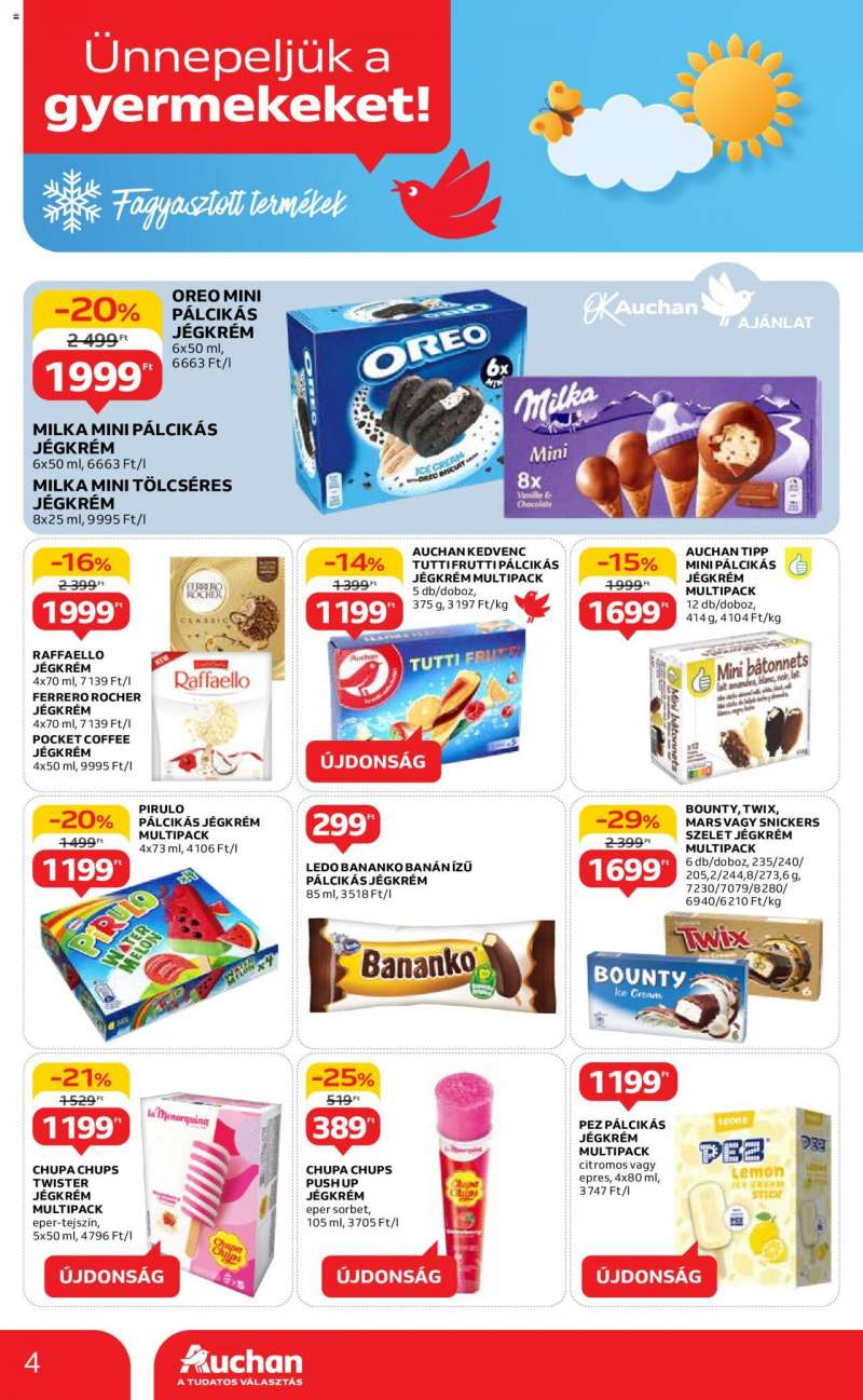 Auchan  Hipermarket gyereknapi ajánlatok 4 oldal