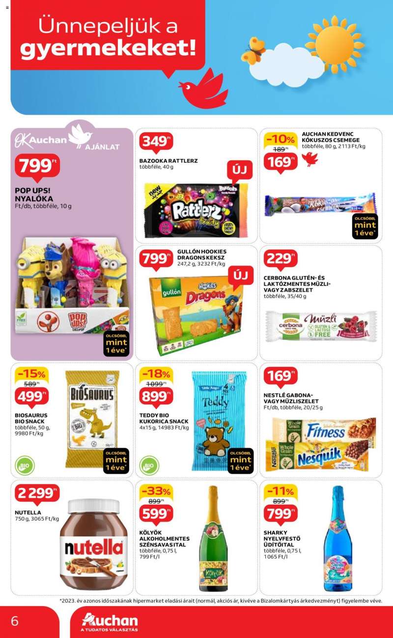 Auchan  Hipermarket gyereknapi ajánlatok 6 oldal