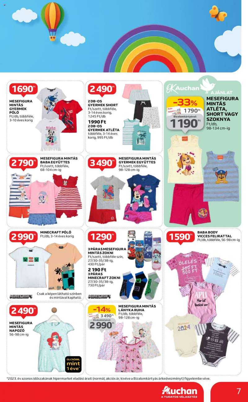 Auchan  Hipermarket gyereknapi ajánlatok 7 oldal