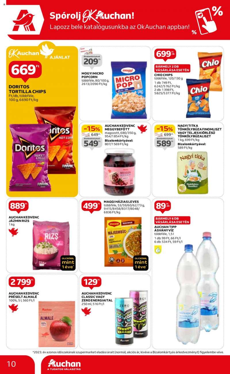 Auchan Szupermarket akciós újság 10 oldal