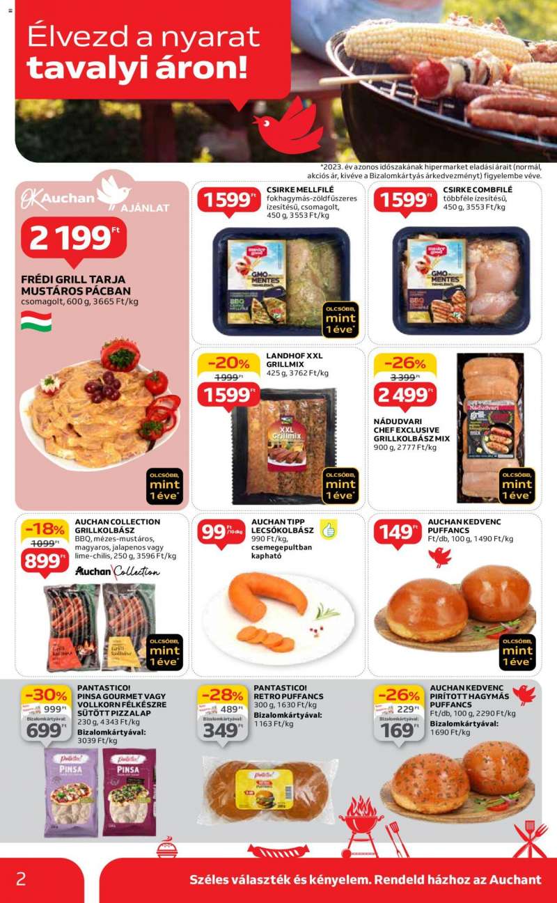 Auchan Hipermarket grill ajánlatok 2 oldal