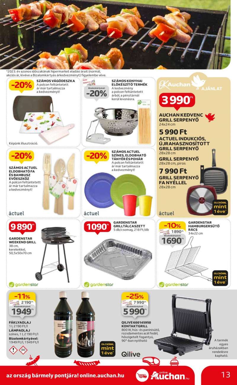 Auchan Hipermarket Grill és műszaki ajánlatok 13 oldal