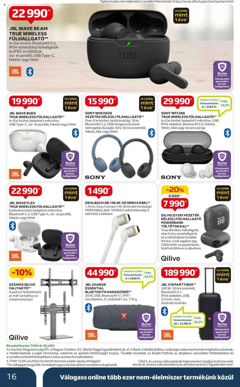 Auchan Hipermarket Grill és műszaki ajánlatok 16 oldal