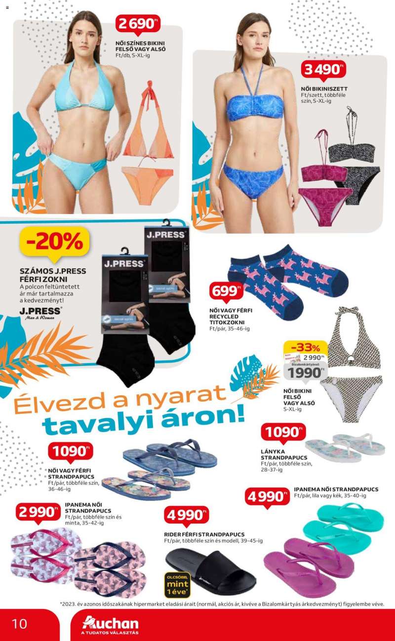 Auchan Hipermarket Szurkolói és nyári ruha ajánlatok 10 oldal