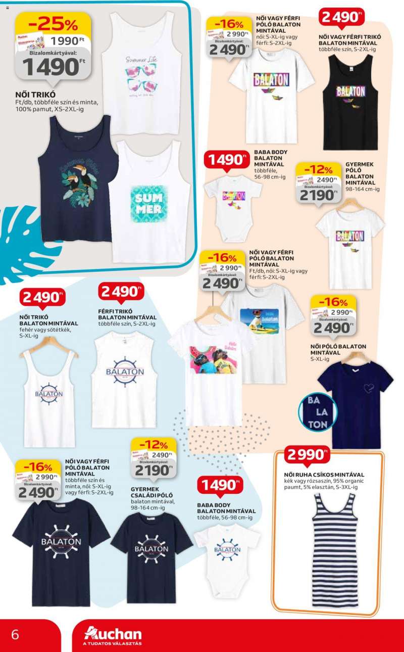 Auchan Hipermarket Szurkolói és nyári ruha ajánlatok 6 oldal