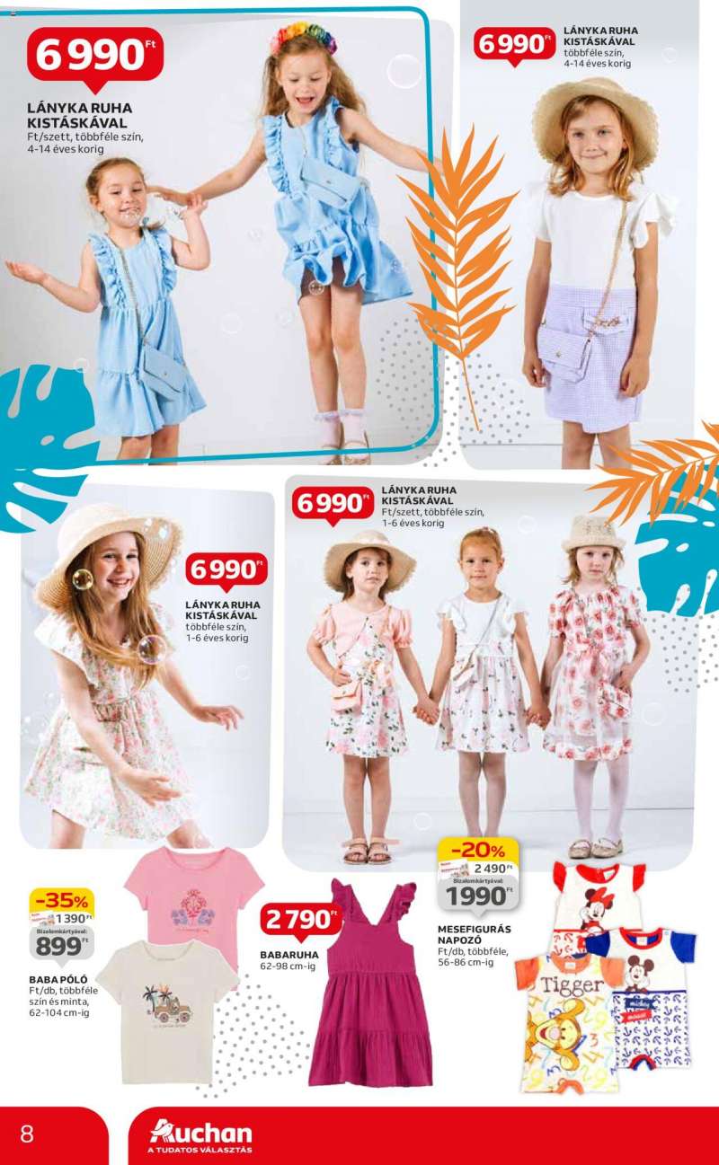 Auchan Hipermarket Szurkolói és nyári ruha ajánlatok 8 oldal