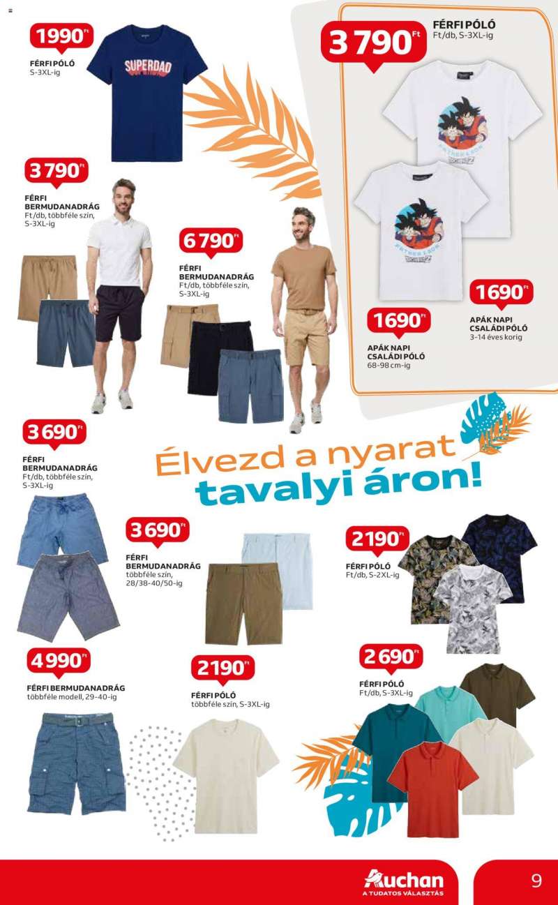 Auchan Hipermarket Szurkolói és nyári ruha ajánlatok 9 oldal