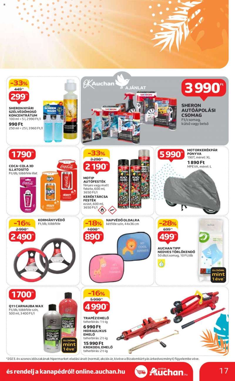 Auchan Indul a nyár 1 hónapos ajánlataink / Hipermarket 17 oldal