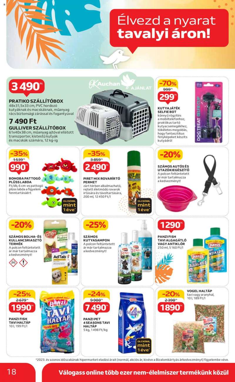 Auchan Indul a nyár 1 hónapos ajánlataink / Hipermarket 18 oldal