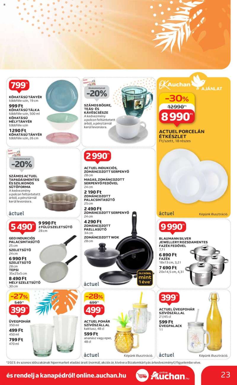 Auchan Indul a nyár 1 hónapos ajánlataink / Hipermarket 23 oldal