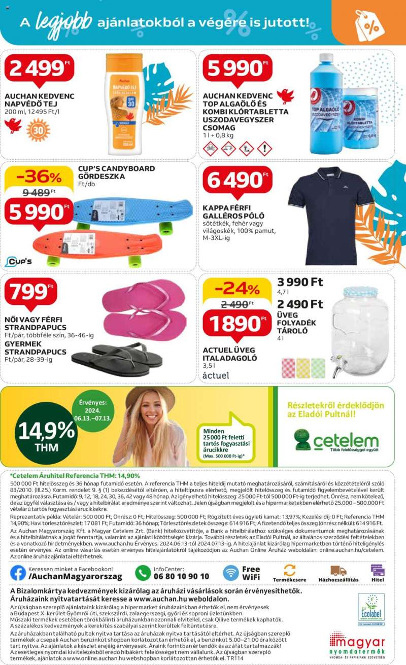 Auchan Indul a nyár 1 hónapos ajánlataink / Hipermarket 28 oldal