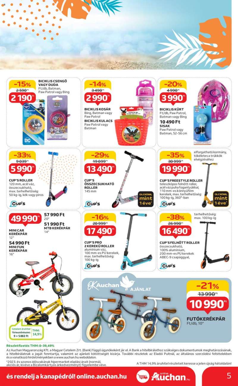 Auchan Indul a nyár 1 hónapos ajánlataink / Hipermarket 5 oldal