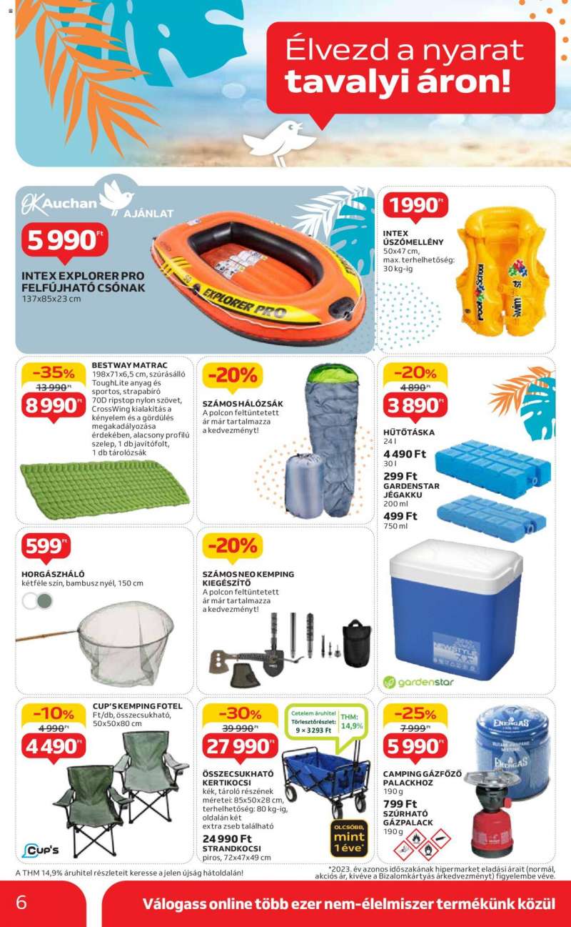 Auchan Indul a nyár 1 hónapos ajánlataink / Hipermarket 6 oldal