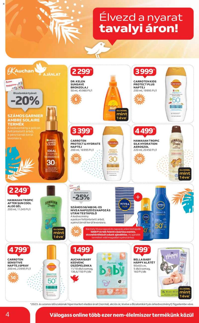 Auchan Indul a nyár 2 hetes ajánlataink / Hipermarket 4 oldal
