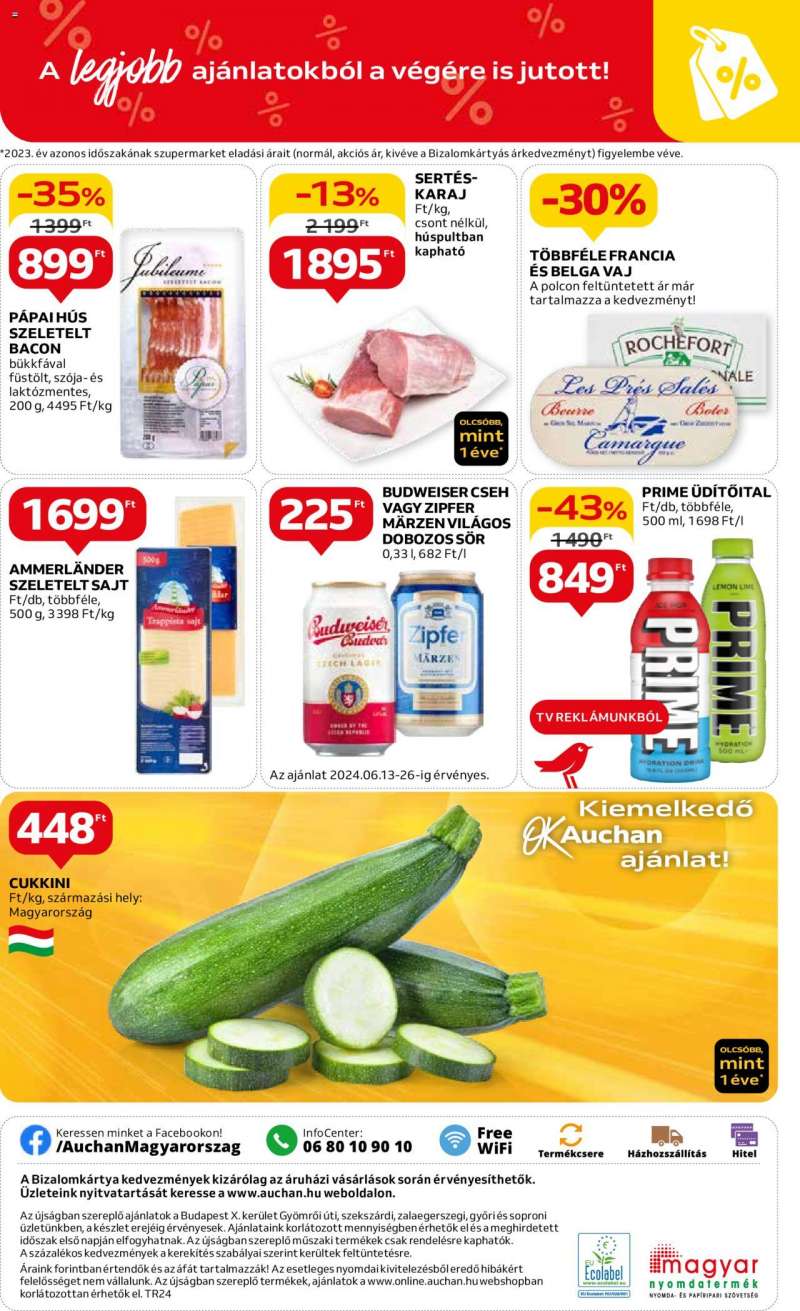 Auchan Szupermarket akciós újság 8 oldal